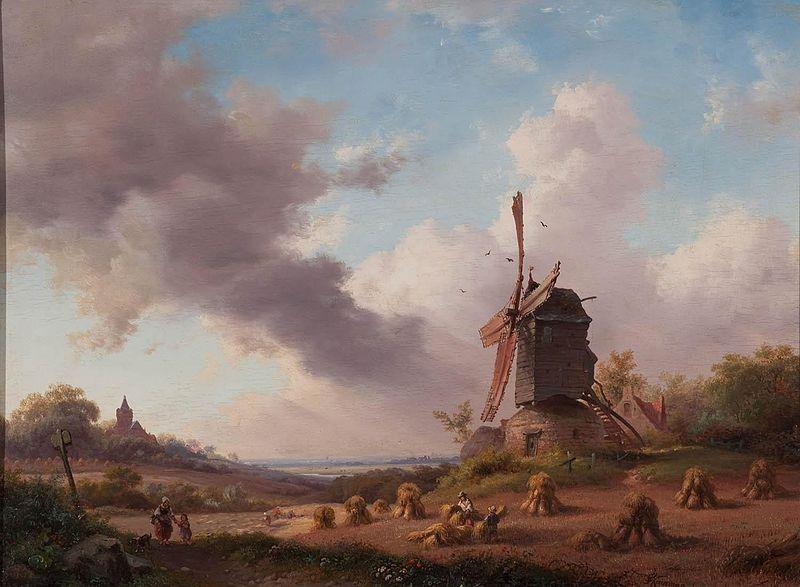Jan Adam Kruseman Harvest Month oil painting image